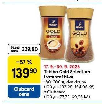 TCHIBO GOLD SELECTION INSTATNÍ KÁVA