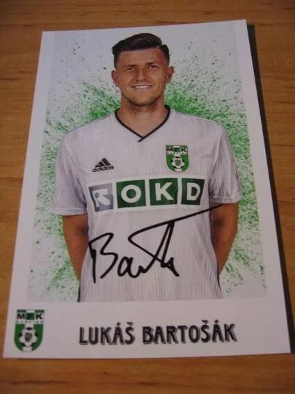 ++++ Lukáš Bartošák - MFK Karviná - orig. autogram