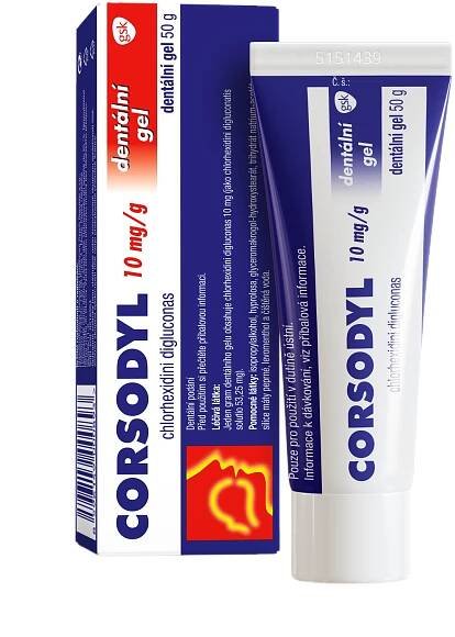 Fotografie Corsodyl 1% gel stm.gel 50 g
