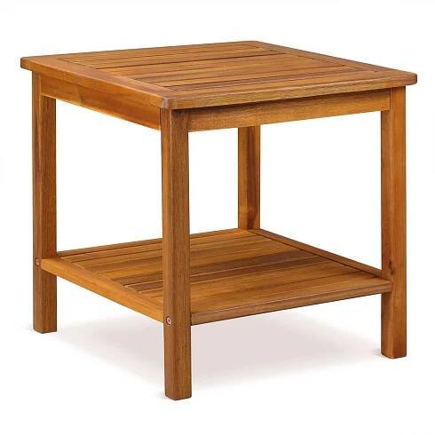 Casaria 101732 Odkladací stolík Washington, agátové drevo 45x45x45cm od 866 Kč - Heureka.cz