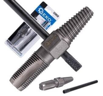 Vytahovák zalomených šroubů 1/2" se závitníkem, Geko G30038