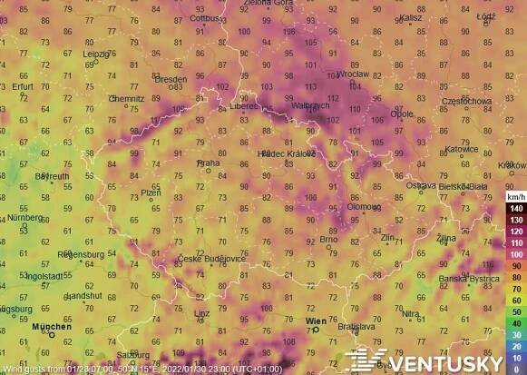 V neděli nás zasáhne vichřice, nejvíce se projeví na severovýchodě