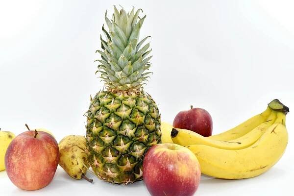 Bezplatný obrázek: jablka, banán, sladké, Ananas, jídlo, vyrobit, ovoce, tropický, zdraví, Jablko