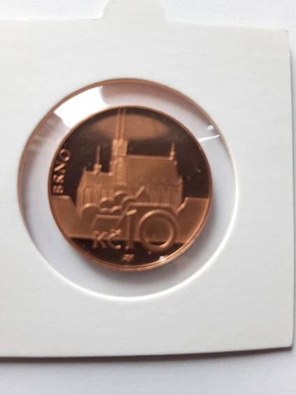 10 Kč Brno Petrov 2000 UNC R!! (PROOF) - Numismatika