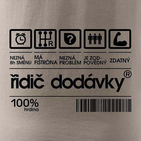 Čárový kód - řidič dodávky - Mikina s kapucí hooded sweater cape