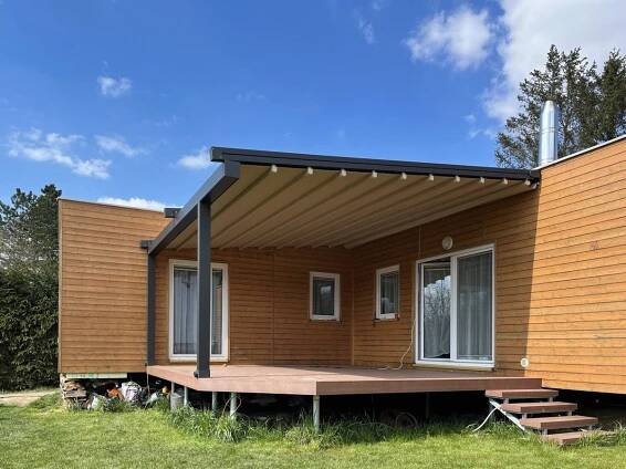 Pergola Eva, okres Praha | Atypy s.r.o. - dodáváme hliníkové pergoly se stahovací střechou (www.atypy.cz)