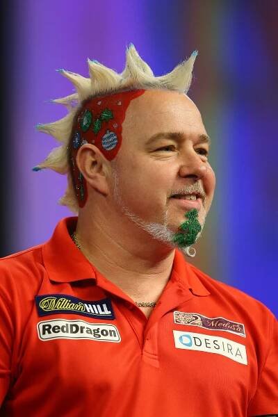 Wright overhauled his look following his 2010 darts comeback
