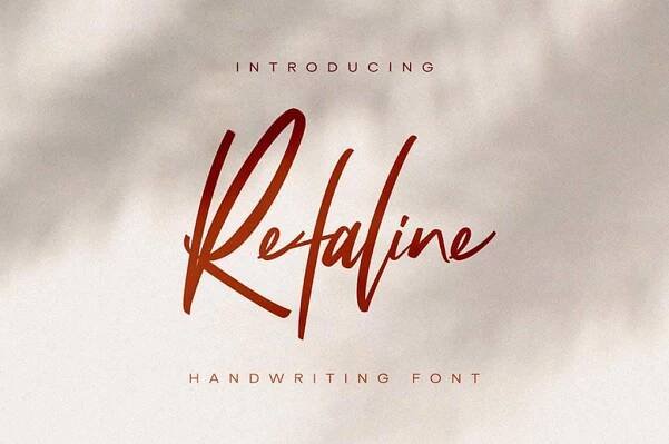 Refaline Free Script Font