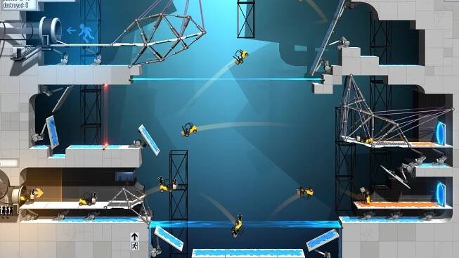 Bridge Constructor Portal - Karta hry