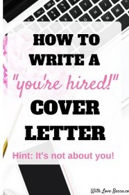 How to write a cover letter that will get you hired. Cover letter writing tips to help you reframe your interest and experience and show your value to the hiring organization. #coverletter