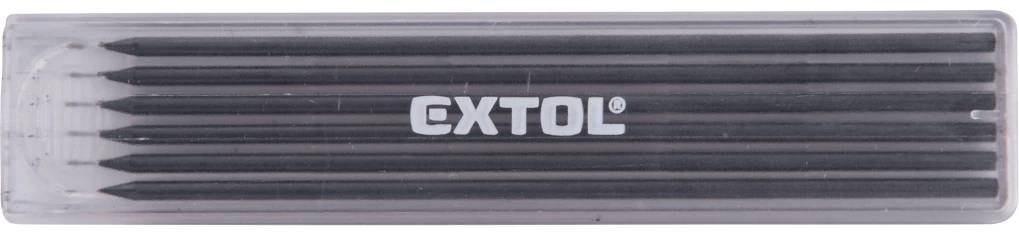 EXTOL náhradní tuhy 6ks do značkovače 8853007, O 2,8x120mm tvrd. HB (8853007A)