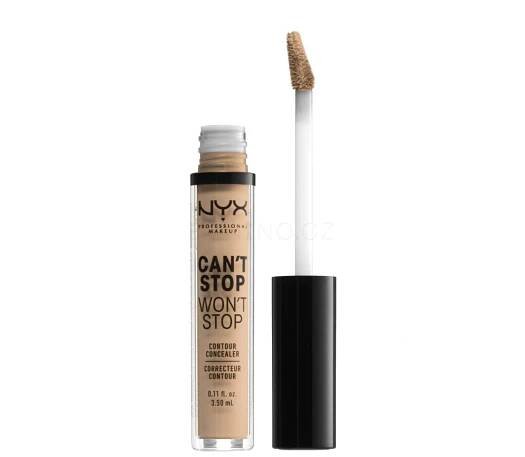 NYX Professional Make-up Can't Stop Won't Stop Tekutý korektor 08 True Beige 3,5 ml