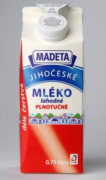 Madeta Jihočeské mléko plnotučné