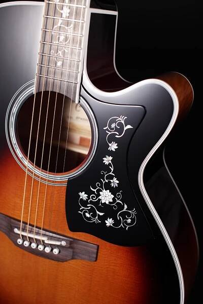 Jumbo s elektronikou: Takamine EF450C-TT Elektroakustická kytara Jumbo - 5