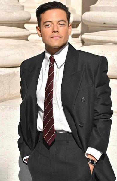 Rami Malek attends the Saint Laurent Menswear Spring/Summer 2026 show
