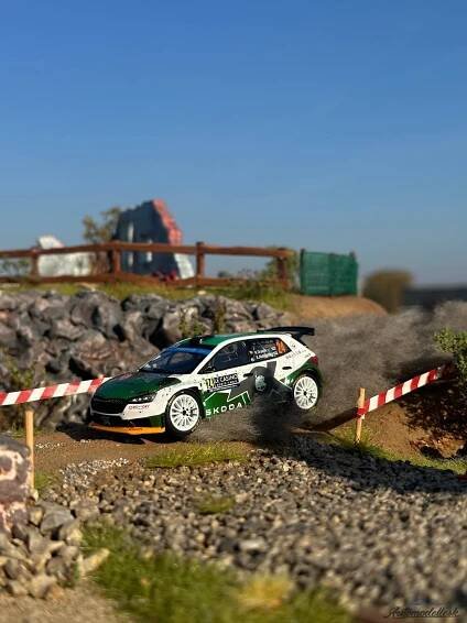 Model auta rally Škoda Fabia, No.24, WRC2, Rally Monte Carlo. Mierka 1:43.