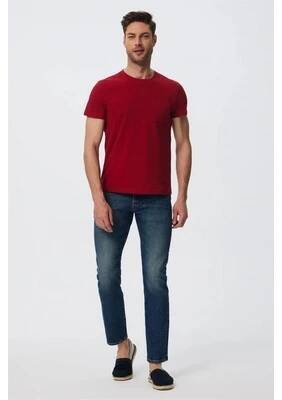 Lee Cooper Twingo Men's O-Neck Pique T-Shirt tmavě červená od 233 Kč - Heureka.cz
