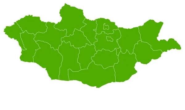 Mongolsko mapa země ikona — Ilustrace
