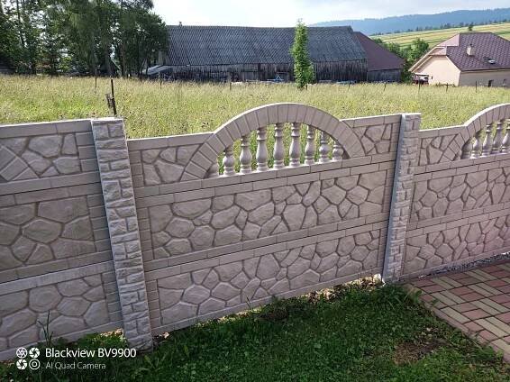 Realizácia 7 – Betónový plot vzor číslo 2 - Powerbeton