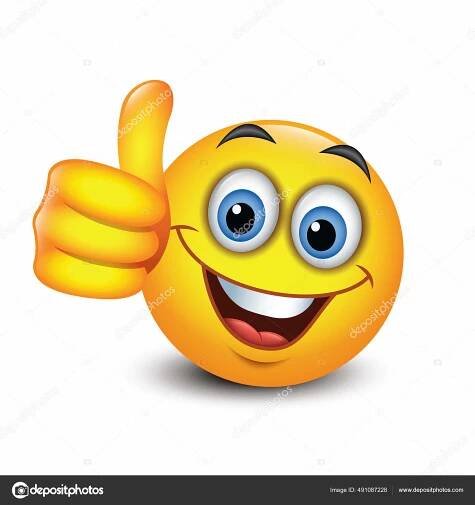 Cute Emoticon Thumb Emoji Vector Illustration Stock Vector by ©I.Petrovic 491087228