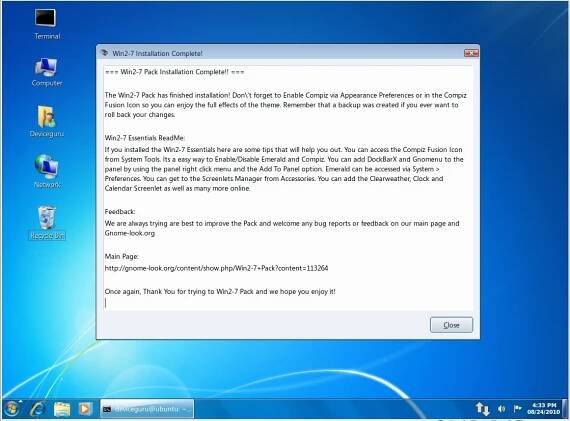 Making Ubuntu look like Windows 7 | DeviceGuru