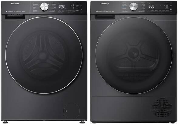 Set pračka a sušička Hisense WF5S1045BB + DH5S102BB