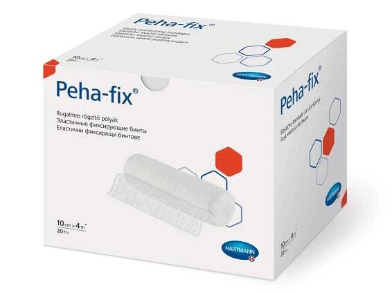 Peha Fix 10 cm x 4 m obinadlo elastické fixační 20 ks
