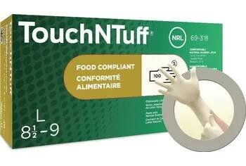 Ansell TouchNTuff 69318100 100 ks přírodní latex jednorázové rukavice Velikost rukavic: XL, 9.5, 10 EN 21420:2020