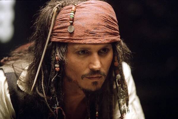Johnny Depp in Piráti z Karibiku - Prokletí Černé perly (2003)