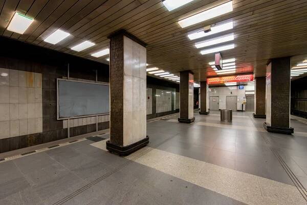Stanice metra Pankrác před uzavřením – www.fotopixely.cz