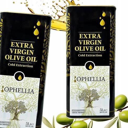 Extra panenský olivový olej 5 l Řecký olivový olej Ophellia byl lisován za studena EAN (GTIN) 5906138301345