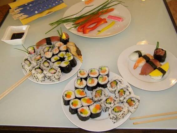 Kurz vaření na téma SUSHI v GOLF CLUBU Cihelny