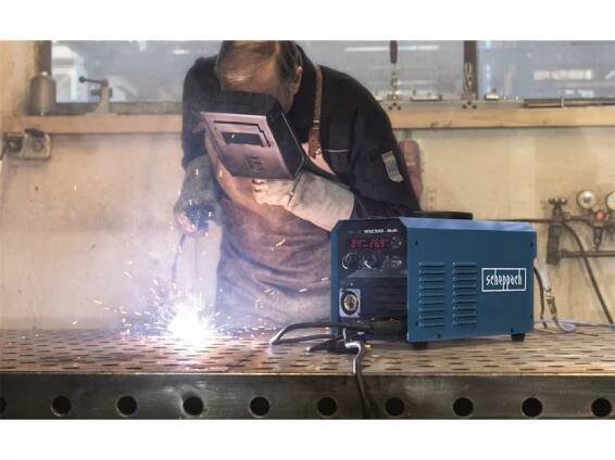 Digitální multisvářečka MMA/MIG/TIG/drátová elektroda Scheppach WSE 5000 MULTI