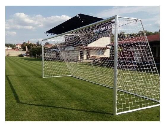 Hliníková fotbalová branka přenosná 7,32x2,44 včetně sítě