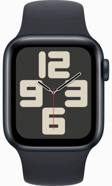Apple Watch SE GPS 40mm Temně inkoustový hliník s temně inkoustovým sportovním řemínkem S/M - iWant.cz