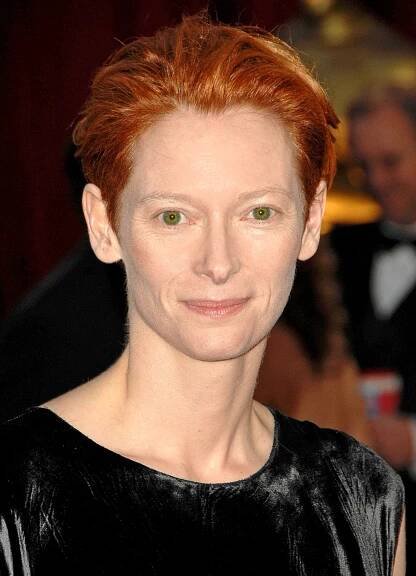 Tilda Swinton při příjezdu do Rudého koberce-80té výroční akademie Oscarů, Kodak Theatre, Los Angeles, CA, 24. února 2008. Fotografie: David Longendyke/Everett Collection — Stock obrázek
