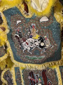 Sacred White Buffalo Suit by Howard Miller | Mardi Gras Indian Art