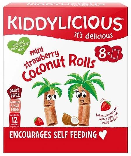 KIDDYLICIOUS Mini jahodové trubičky - srovnání cen | Leano.cz