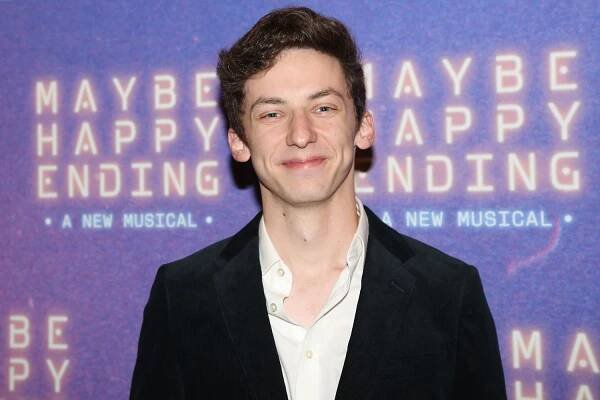 Andrew Barth Feldman poses at the opening night gala celebration for the new musical "Maybe Happy Ending" on Broadway