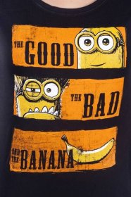Hodný zlý a banán dámské tričko