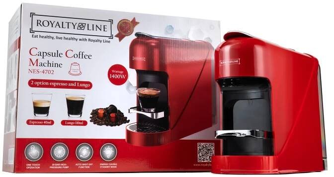 UNIVERZÁLNÍ KÁVOVAR NA KAPSLE PRO NESPRESSO JACOBS 900ML ROYAL EAN (GTIN) 5906639380207