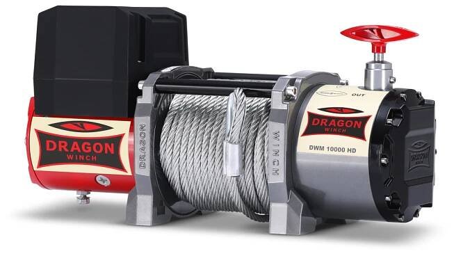 Naviják Dragon Winch Maverick DWM 10000 HD, 12V, Ocelové lano. - 3