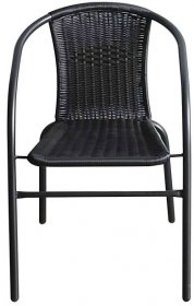 BISTRO zahradní židle, černý ratan
