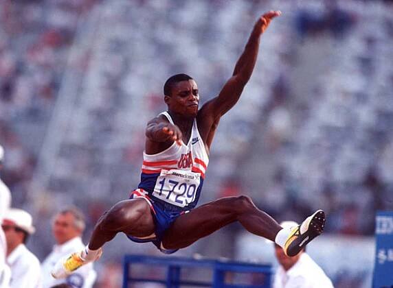 Carl Lewis , USA ,  Leichtathletik , Weitsprung ...