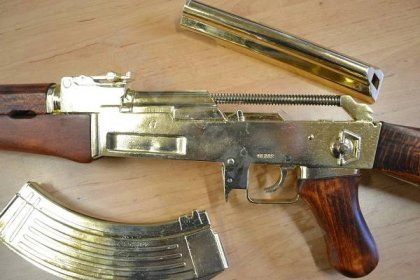 Replika samopalu AK-47 Kalašnikov "gold" | Armyshop, vojenská výstroj, znehodnocené zbraně a munice, vo