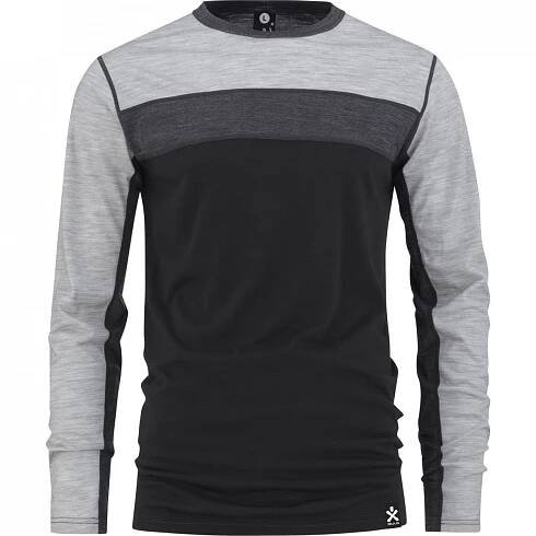Pánské - Trička s dlouhým rukávem - Bula Retro Wool Mix Black | termopradlo.com