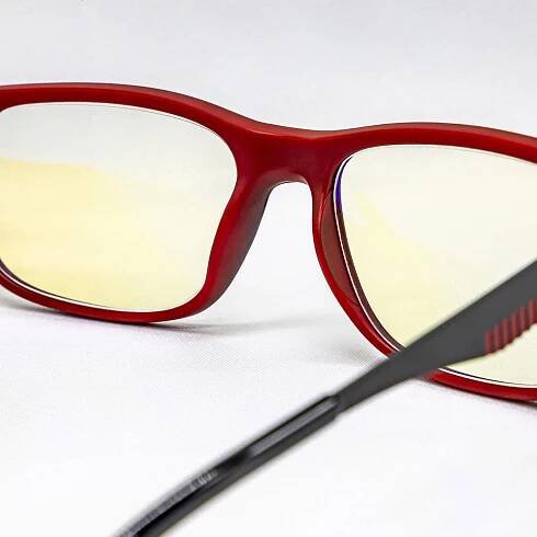 GLASSA Blue Light Blocking Glasses PCG 02, - 3,00 dio, červené