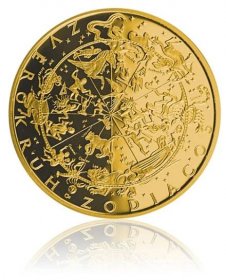 Kozoroh - Stříbrná pozlacená medaile znamení zvěrokruhu proof | Česká mincovna