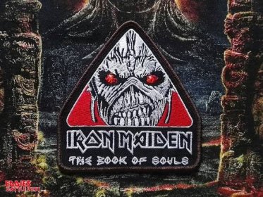 Iron Maiden "The Book Of Souls" Brown Border Embroidered Patch