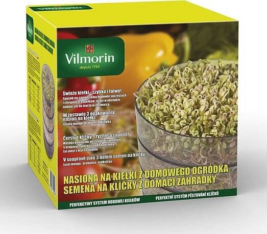 Vilmorin Premium klíčící miska + semena na klíčky z domácí zahrádky